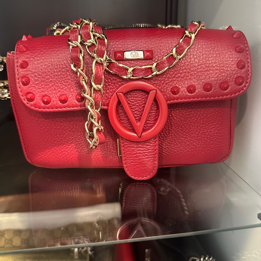 Valentino Red Chain Strap Women's Bag
